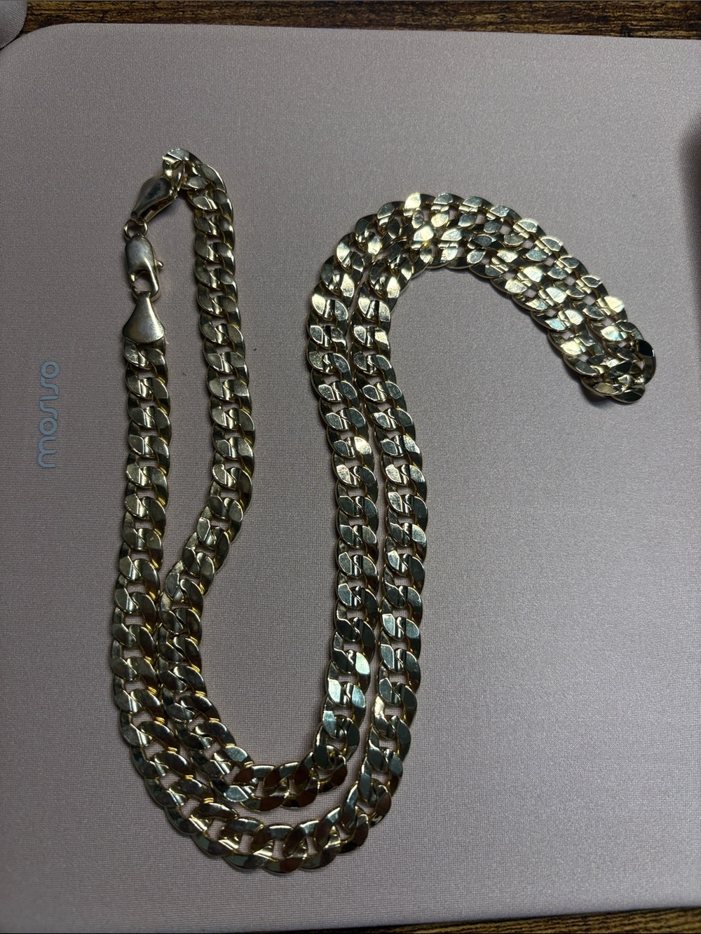 Men’s 14” 14K Electroplated Gold Cuban Link Chain Necklace